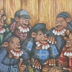 Lukisan Pasar Burung - Sigit Handari - Tahun 2021 — View 3