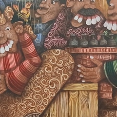 Lukisan Pasar Burung - Sigit Handari - Tahun 2021 — View 2