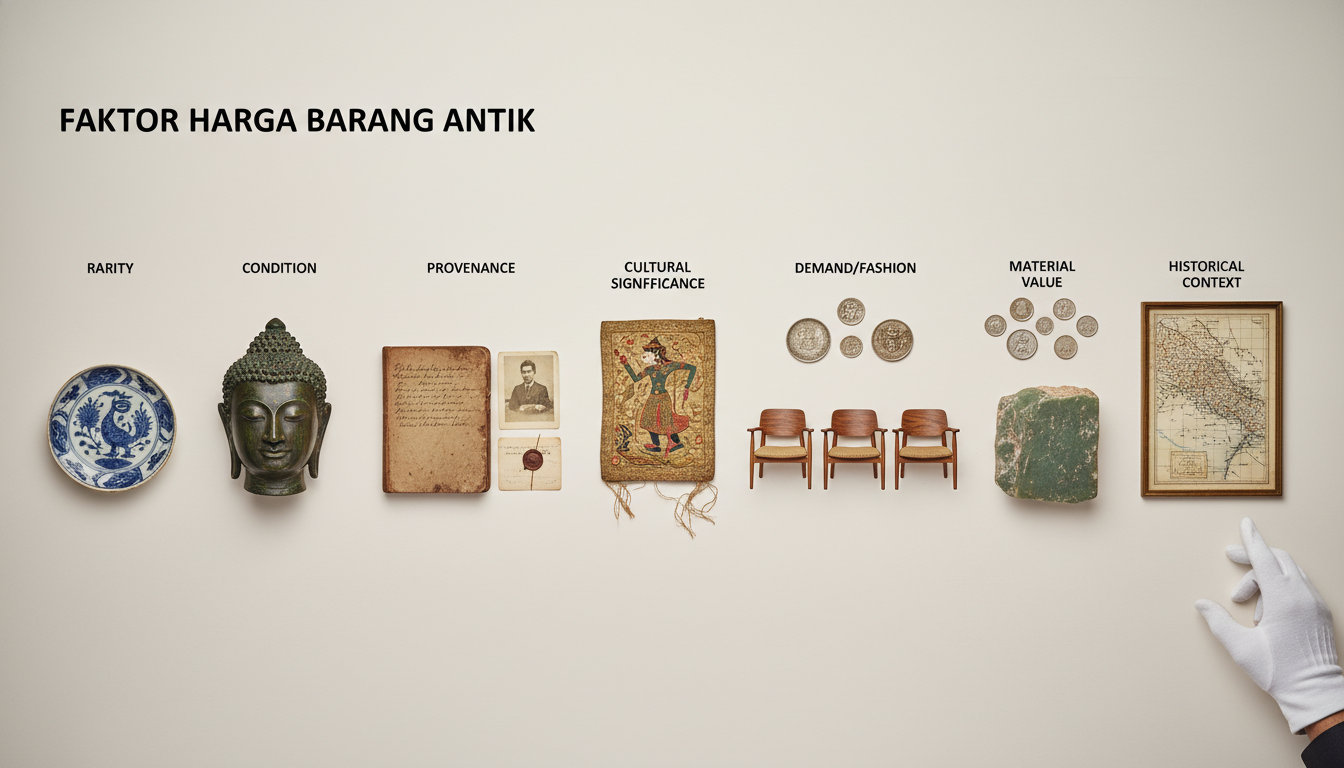 Xkolektor ilustration &mdash; 7 Faktor yang Mempengaruhi Harga Barang Antik di Pasar Kolektor